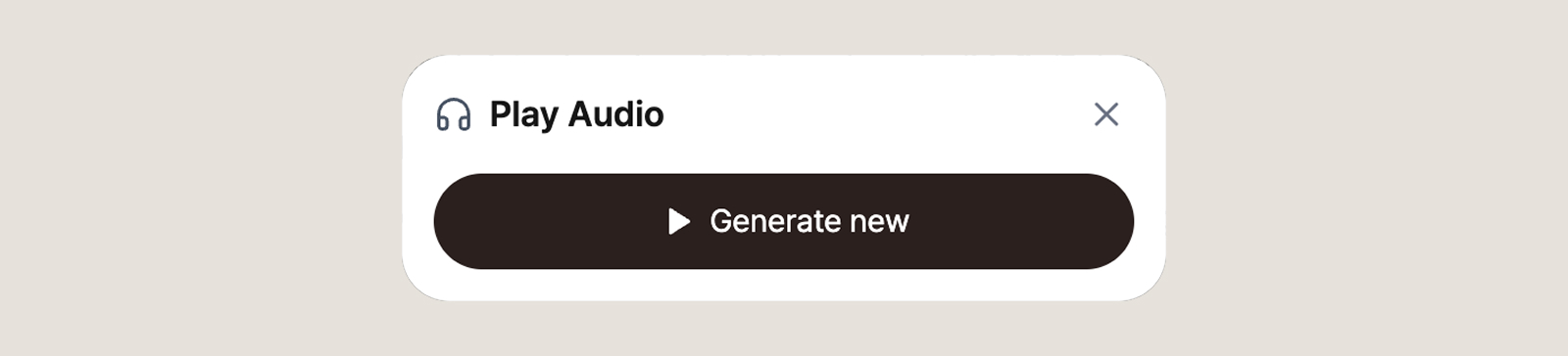 Generate Audio