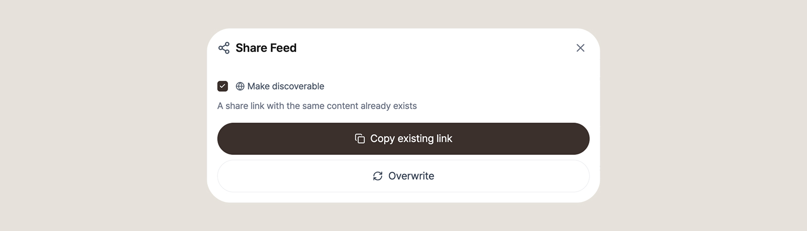 Version and Overwrite