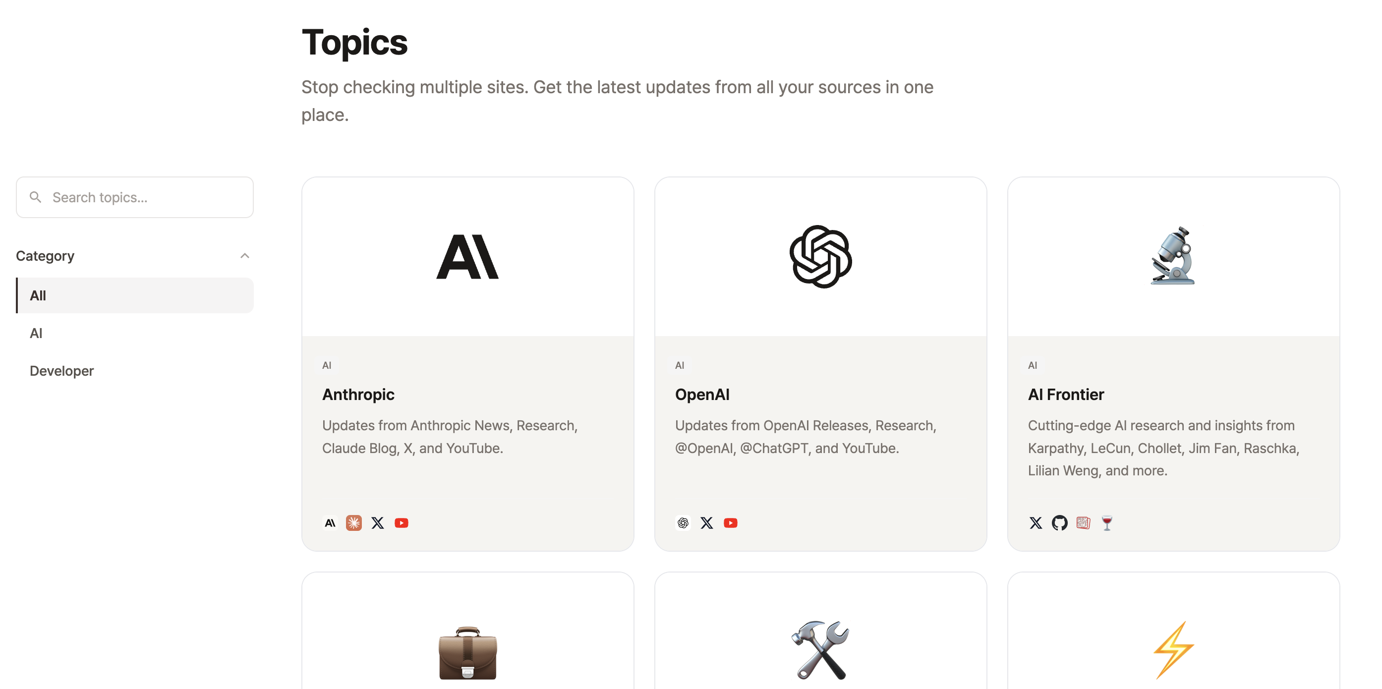 Topic Pages: Find Sources for Your Briefing Without the Research